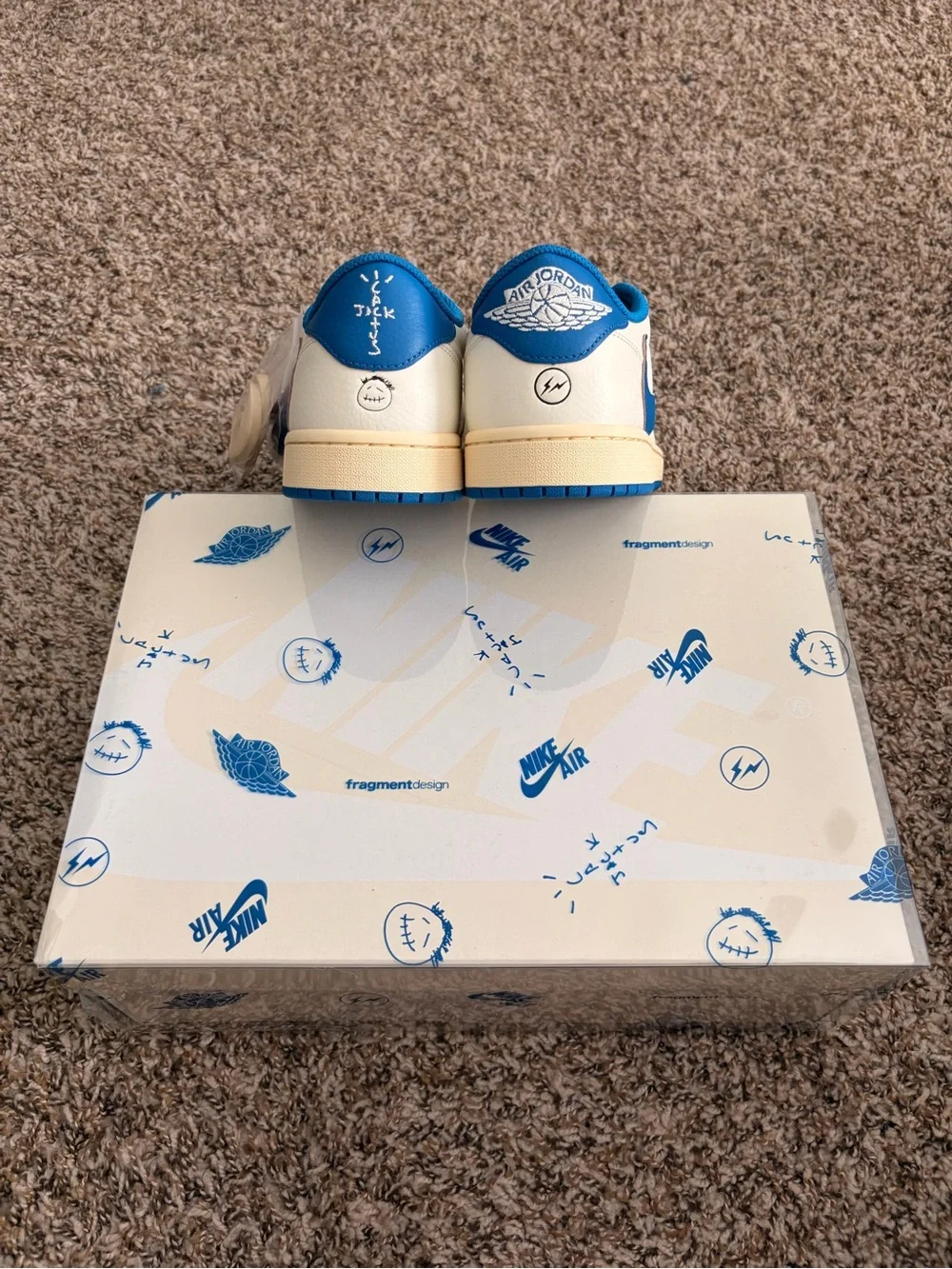 Travis Scott Jordan 1 Fragment Sail! Brand New Size 10.5!!